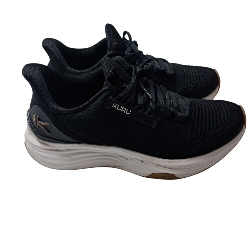 KURU ATOM 2 Sneakers Shoes Womens 7.5 Wide Black Running Athletic Orthopedic